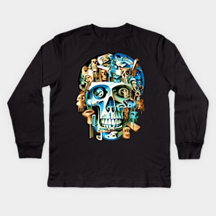 Reimagined Cubism Kids Long Sleeve T-Shirt